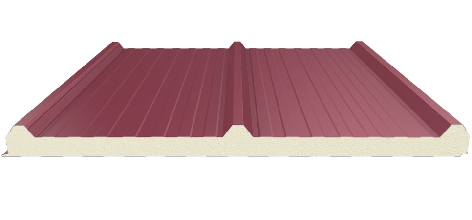 Panel de techo compatible con policarbonato de 3 llantas